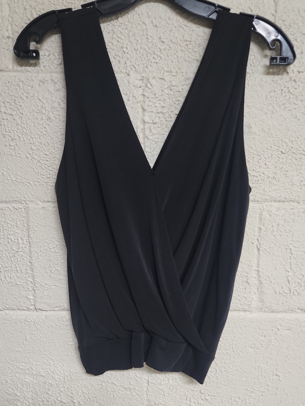 Black V Neck And Back Top